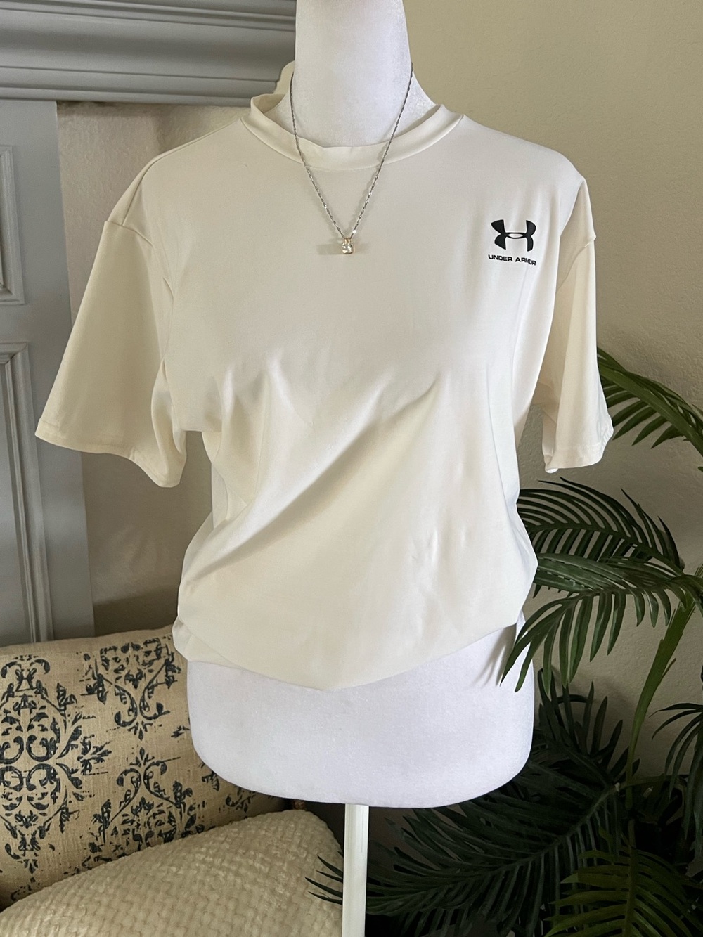 Under Armour Cream Short Sleeve Women's Performance Tee